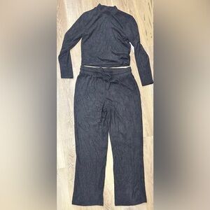 NWT No Boundaries Black Cozy Knit Set Juniors Size L (11-13)